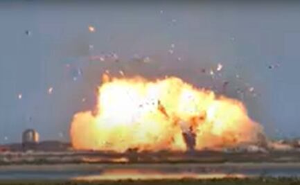 Prototipo de una nave de SpaceX explota durante un aterrizaje de prueba