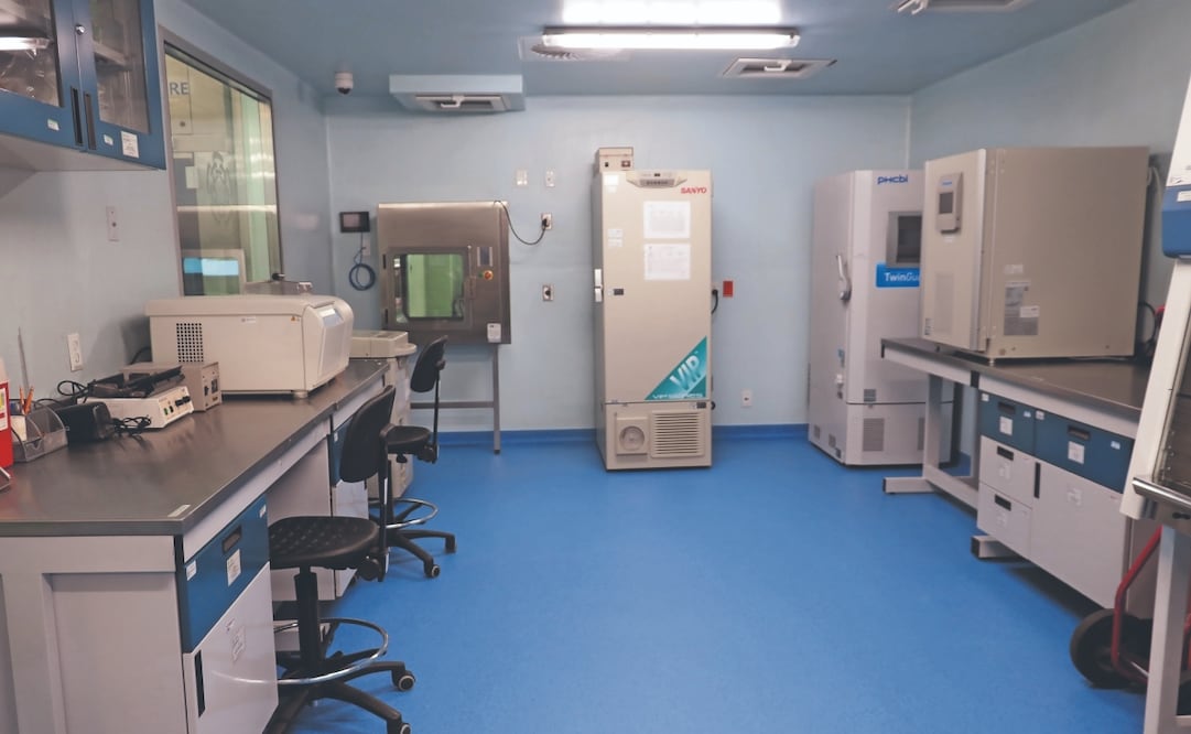 El nuevo Laboratorio de Bioseguridad Nivel 3 (LBS-3) está ubicado en la Unidad Zacatenco del Cinvestav; suple al que había de Nivel 2 y que nació tras la influenza de 2009. Foto: Laboratorio de Bioseguridad Nivel 3