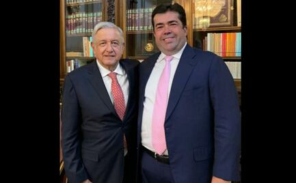 AMLO se reúne con Pedro Haces Barba, secretario de la CATEM