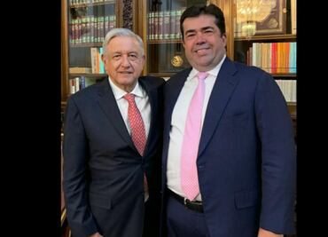 AMLO se reúne con Pedro Haces Barba, secretario de la CATEM