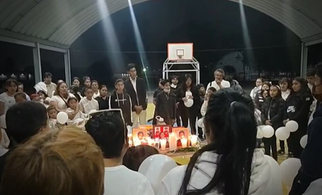 Rinden homenaje a niños en Valle de Chalco. FOTO: Especial/ EL UNIVERSAL/