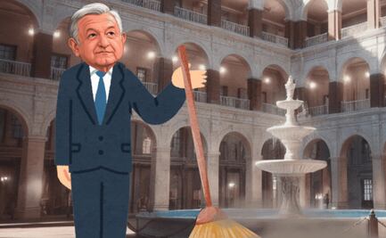 ¿AMLO no barrió bien las escaleras?