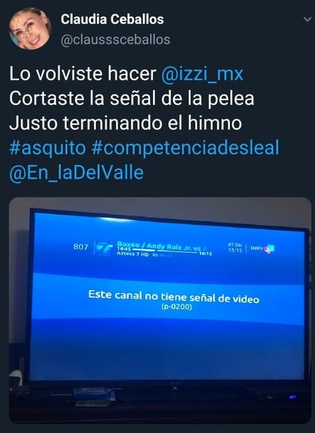 Usuarios acusan “boicot” contra TV Azteca en la pelea de Andy Ruiz