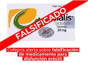Cofepris emite alerta sobre falsificación de medicamento para disfunción eréctil