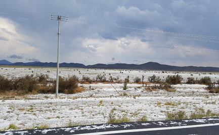 Así luce el sur de Nuevo León tras granizadas