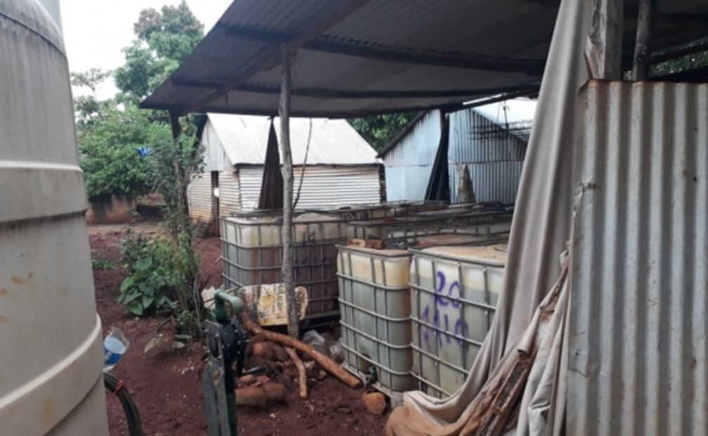 Aseguran inmueble con 13 mil litros de hidrocarburo en Veracruz