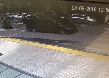 Captan modus operandi de asalto con todo y choque en Interlomas