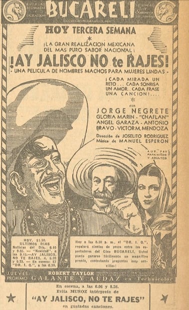 El programa del Cine Bucareli incluía concurso en vivo, cine y noticias. Diciembre, 1941.
Hemeroteca EL UNIVERSAL.
