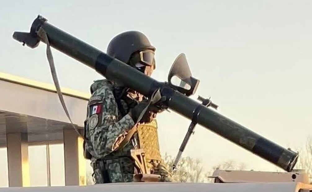 Lanzacohetes ruso tipo RPG utilizado por "El Mencho". Foto: Defensa