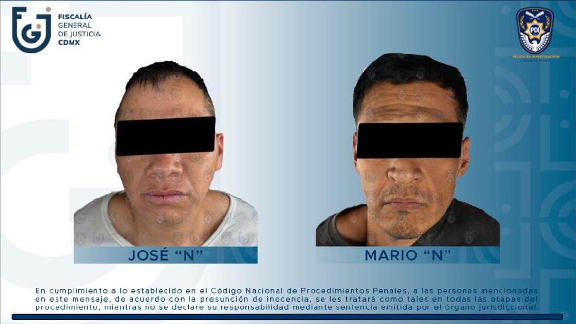 Los dos sujetos fueron detenidos por su participación en el asesinato de una mujer, cuyo cuerpo fue encontrado en el interior de un tambo en calles de Iztapalapa. (Foto: especial)