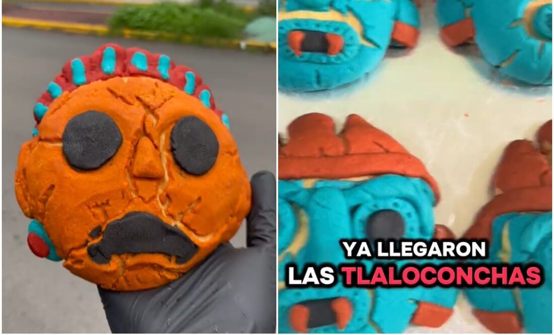 Tlaloconcha y Xochipiliconcha; las conchas mexicanas para calmar la furia de los dioses y detener la lluvia. Fuente: Captura de pantalla en Tiktok (Best cake)