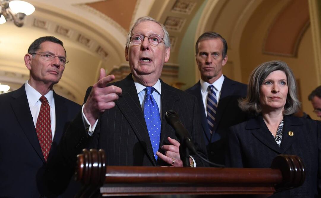El líder de la mayoría republicana del Senado, Mitch McConnell. (Foto: AFP)