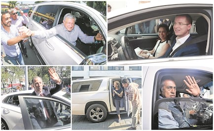 Híbridos, camionetas y un Jetta: así son los autos de los presidenciables