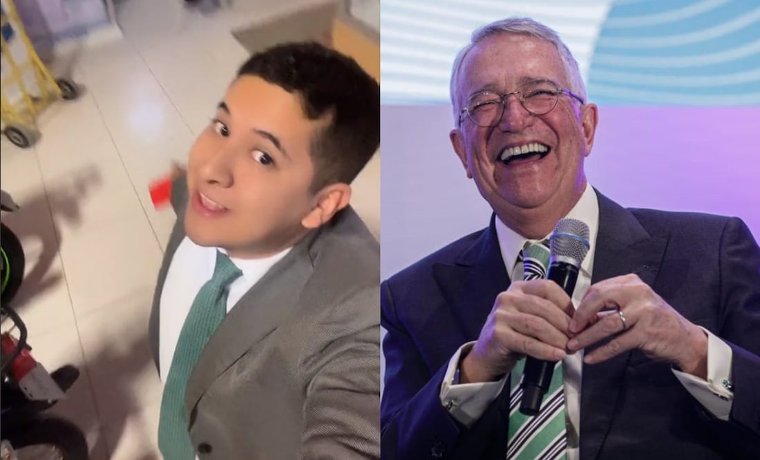 Salinas Pliego busca a empleado viral que pidió rifa decembrina. Foto: Captura de video y archivo / EL UNIVERSAL