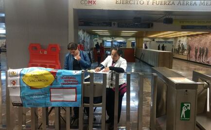 Éstas son las estaciones del Metro en donde te puedes vacunar contra la influenza