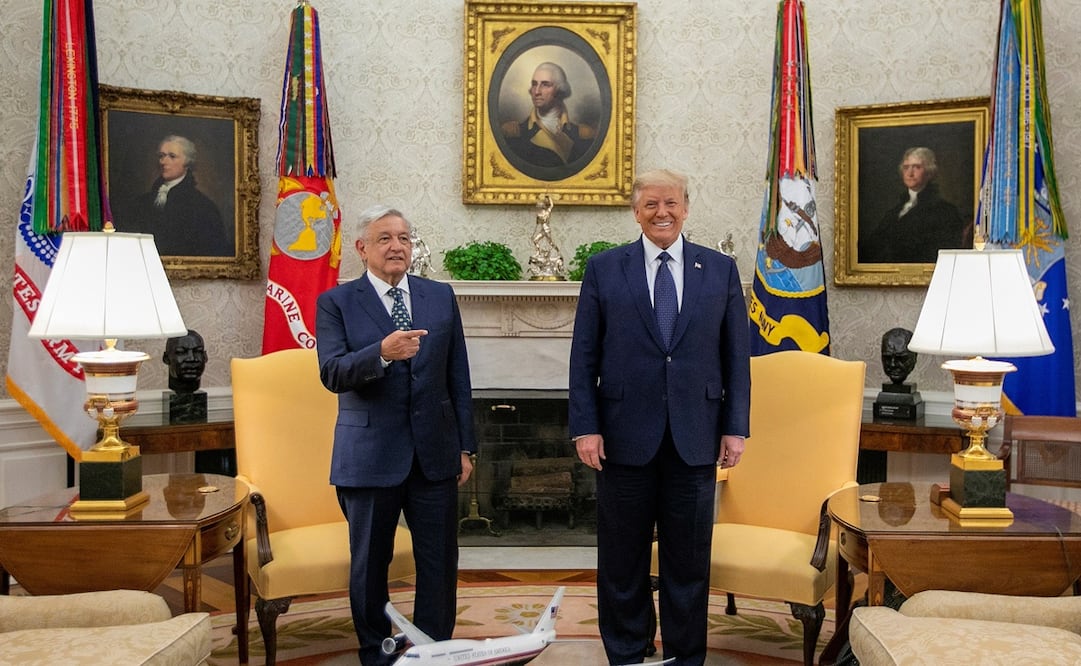 Visita de AMLO a la Casa Blanca en 2020. Foto: ARCHIVO/EFE.