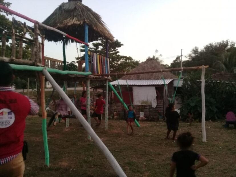 Rescatan espacio público con desechos en Kambul, Yucatán