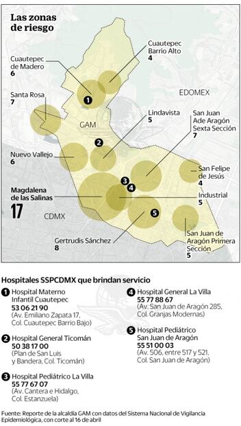 Once colonias en la GAM, foco rojo de contagio
