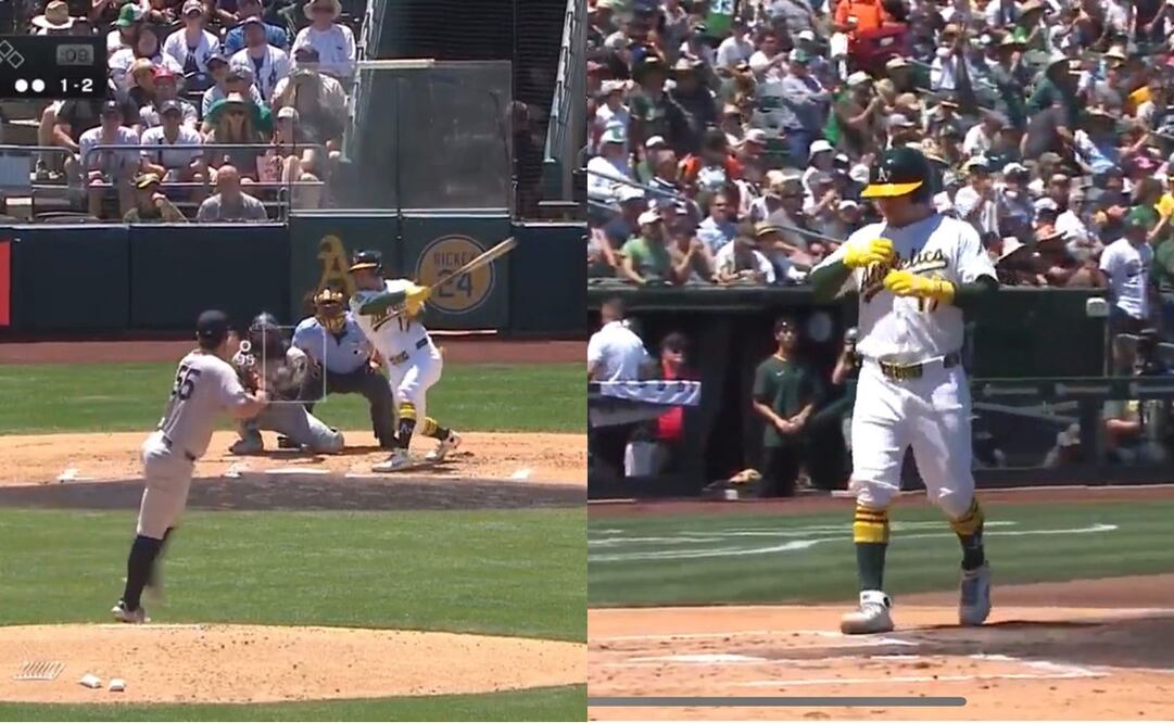 El mexicano le pegó el segundo home run de su carrera a los Yankees | FOTO: @mlb_mexico