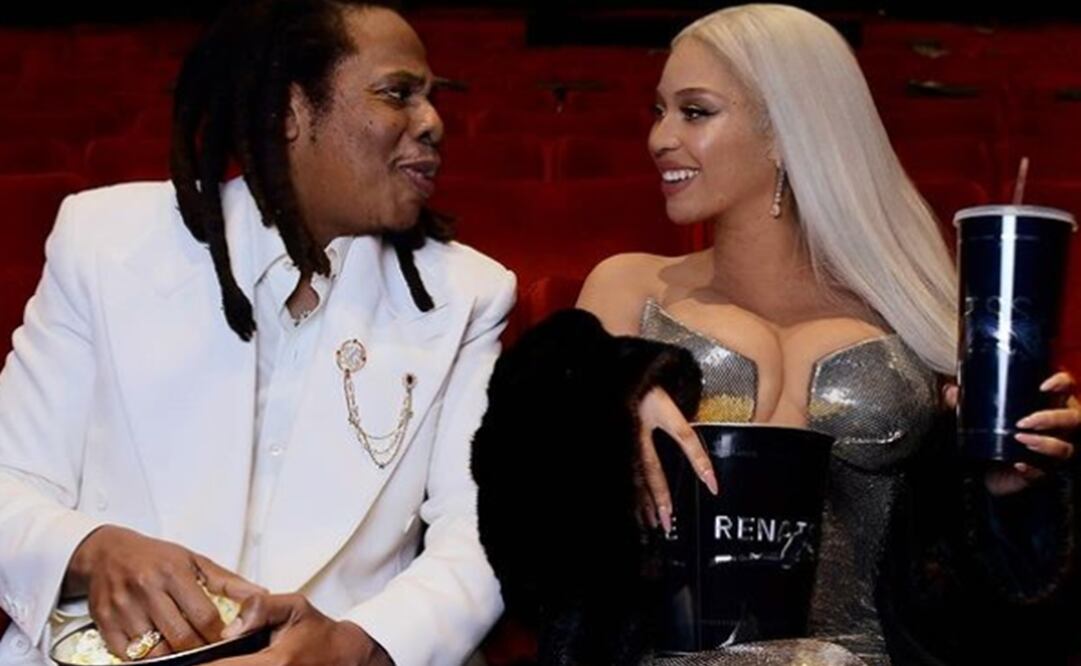 Beyoncé y Jay Z en el estreno de la película RenaissanceTour. Foto: Instagram oficial de la famosa.