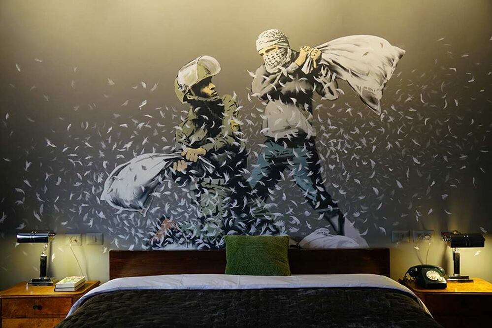 Esta habitación fue diseñada por Banksy (Foto: banksy.co.uk)