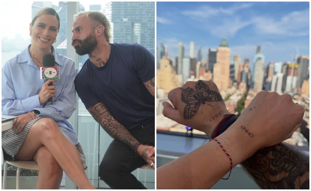 Marc Crosas compartió varias fotos con Valeria Marín para despedirla de TUDN. Ambos se hicieron un tatuaje con la frase mundialista: "¿Y si sí?".