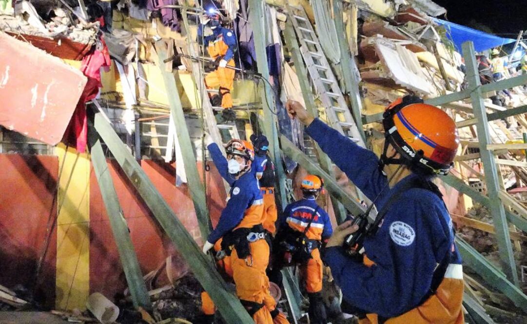 A un año de la tragedia, EL UNIVERSAL obtuvo el testimonio de uno de los rescatistas Foto: Cortesía JICA