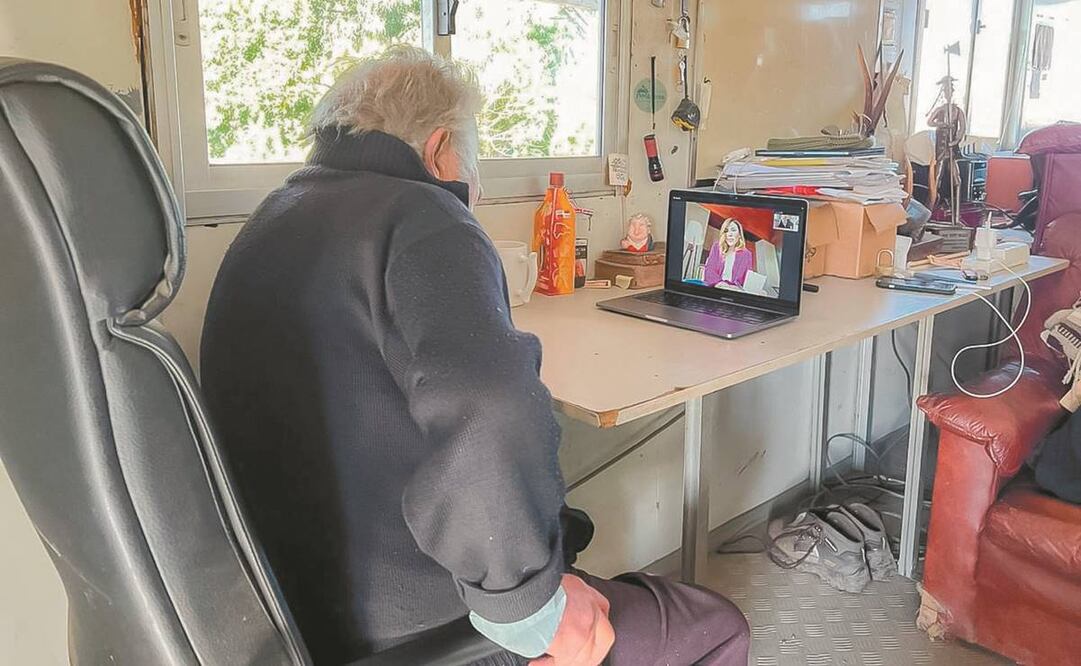 La gobernadora de BC, Marina del Pilar Ávila, y el expresidente de Uruguay, José Mujica, tuvieron una reunión virtual. Foto: Especial