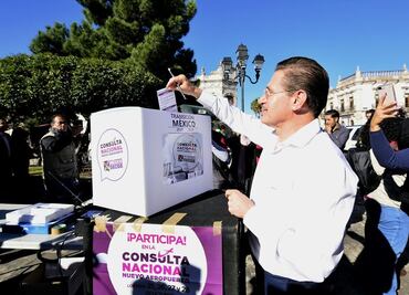 Rosas Aispuro, gobernador de Durango vota por consulta del NAIM