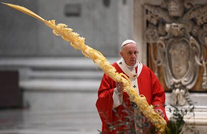 Papa Francisco celebra el Domingo de Ramos sin fieles por coronavirus