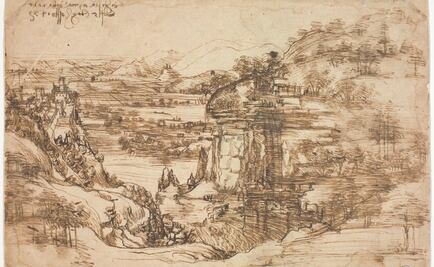 Estudian antiguo dibujo de Leonardo da Vinci