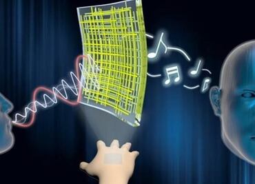 Nanomembranas son capaces de convertir la piel en altavoz