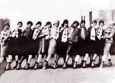 Cuando la mujer empezó a mostrar la pantorrilla