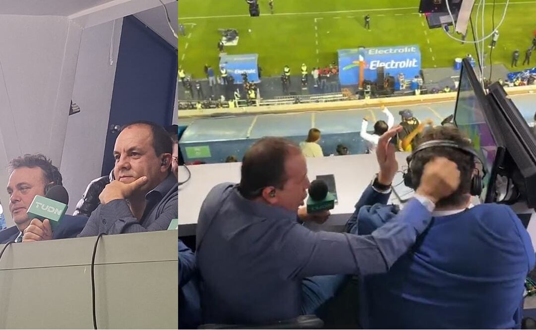 Cuauhtémoc Blanco festeja eufóricamente gol del América; le jaló el cabello a David Faitelson