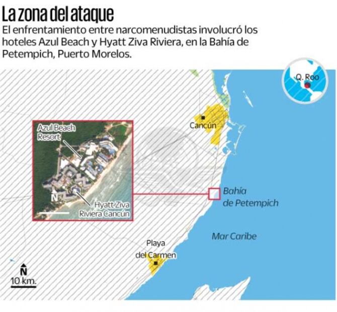 Balacera en la playa causa pánico entre turistas de Quintana Roo