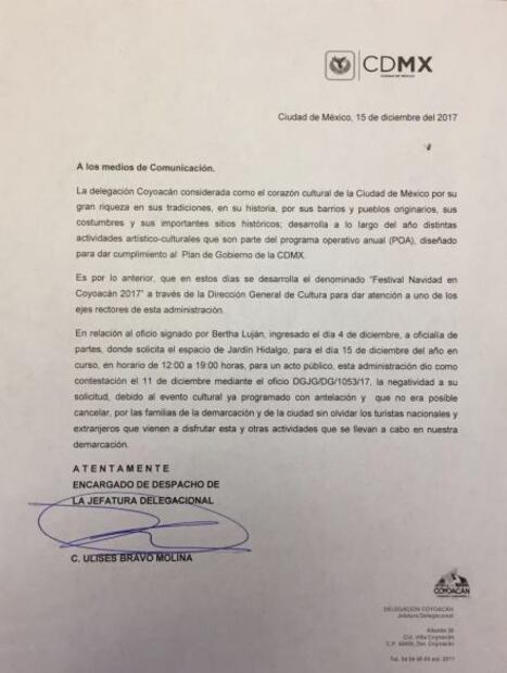 Nunca se otorgó permiso para mitin de Morena en Coyoacán: delegación