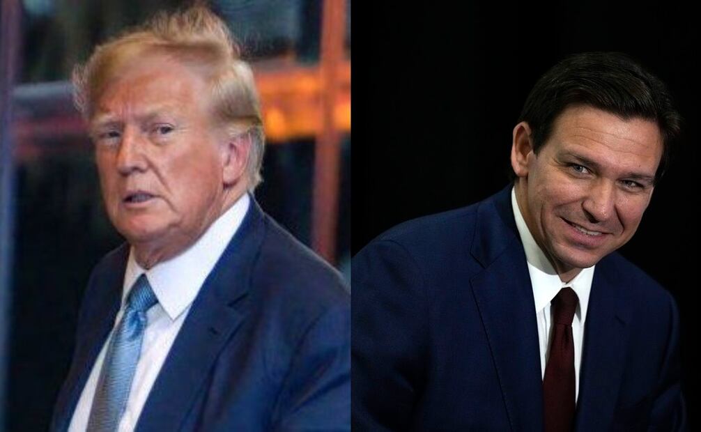 Donald Trump y Ron DeSantis. Foto: archivo/EL UNIVERSAL