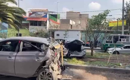 VIDEO: Tráiler pierde el control y embiste a 5 vehículos en Iztapalapa
