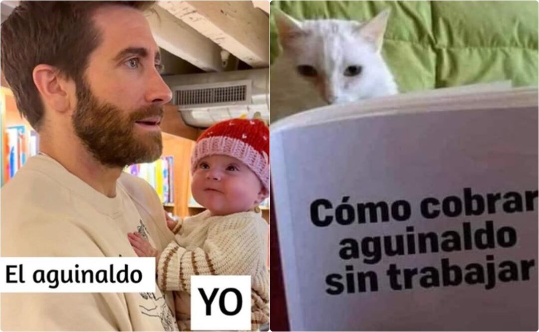 Memes sobre el aguinaldo. / Foto: Tomada de "X"
