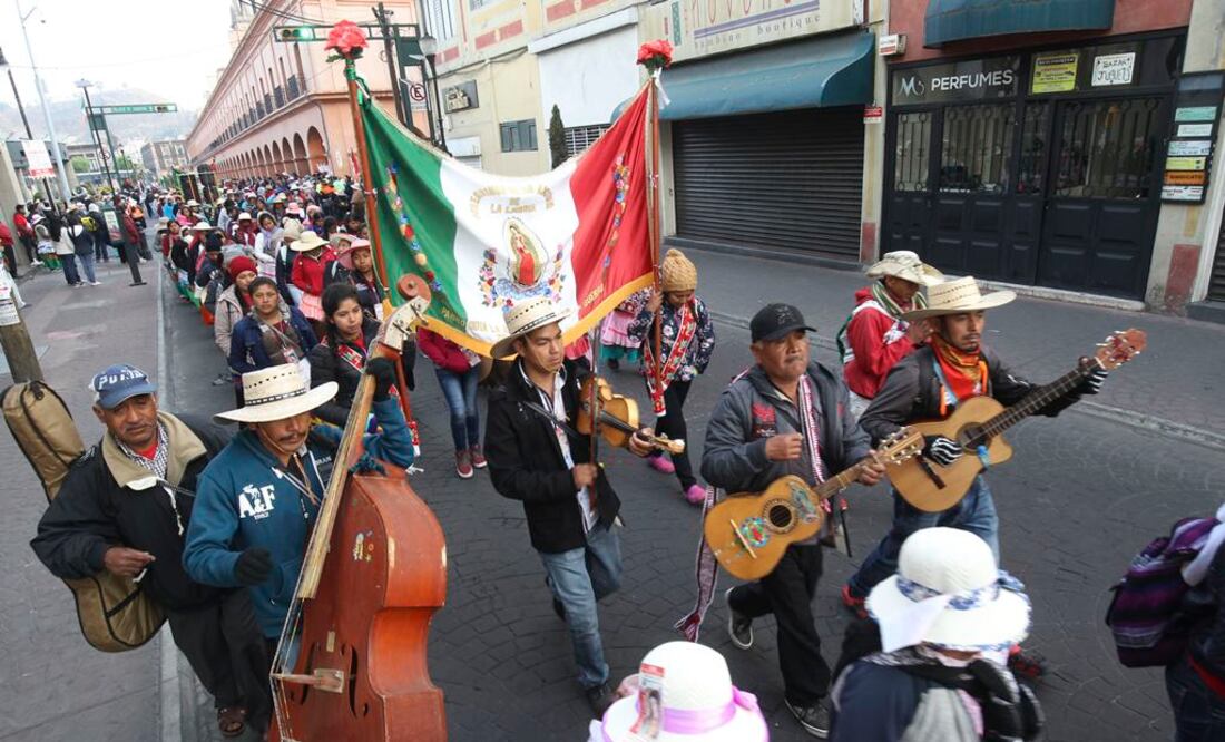 Se prevé que este martes, los peregrinos lleguen a la Parroquia de San Pedro Cuajimalpa. Foto: Jorge Alvarado / EL UNIVERSAL