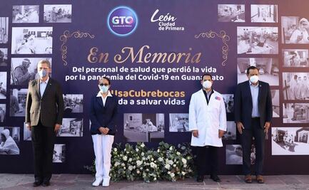Homenajean a 75 trabajadores de Salud fallecidos por Covid-19 en Guanajuato