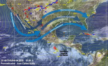 Prevén que "Patricia" se convierta en huracán mañana