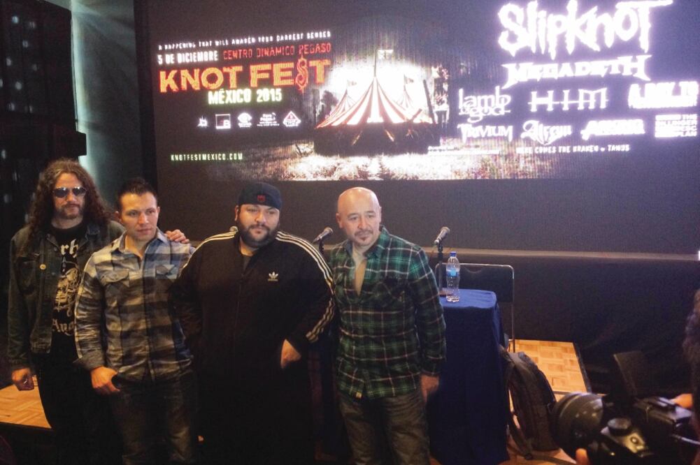 En conferencia se anunciaron bandas como Slipknot y Megadeath (JANET MÉRIDA. EL UNIVERSAL)