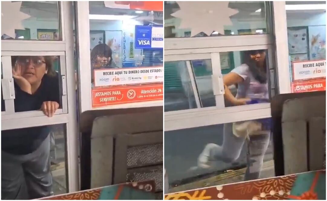 En el video se muestra a dos mujeres molestas porque el empleado de OXXO no les permitió venderles alcohol.