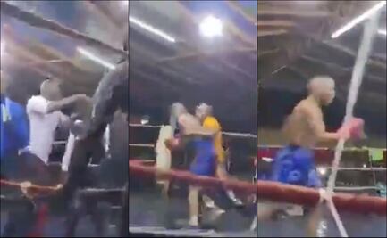 Función de boxeo termina en batalla campal