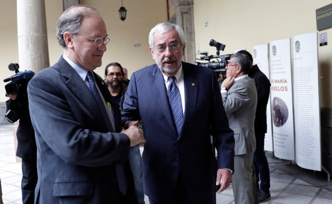 El rector fue entrevistado en el marco de la sesión del Consejo Universitario de la UNAM. /Iván Stephens - EL UNIVERSAL