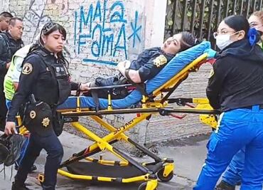 Detienen a dos por robo de motocicleta en Azcapotzalco; policía resulta herida