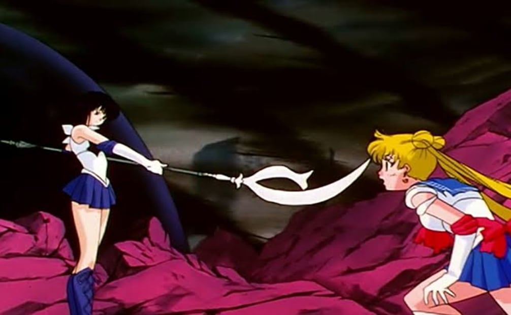 No todo era color de rosa, al contrario: todas las magical girls, en algún momento, eran el rayo de luz en medio del más sombrío panorama. Captura de pantalla.