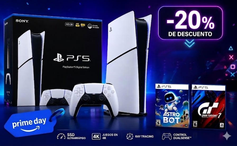 Prime Day 2026: Amazon México rebaja PS5 en menos de 10 mil pesos; plataforma lanza descuento del 20%