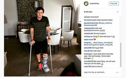 Golf: McIlroy se lesiona a dos semanas del British Open